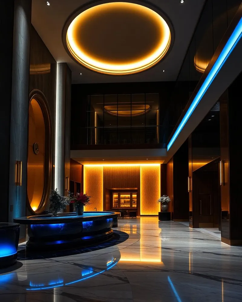Luxury hotels interior conditioned by ELO