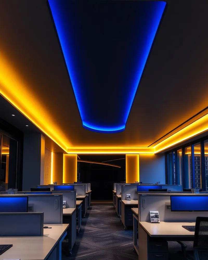 Workplace interior conditioned by ELO